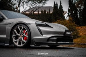 Buza fata front lip fibra carbon Porsche Taycan ZACOE
