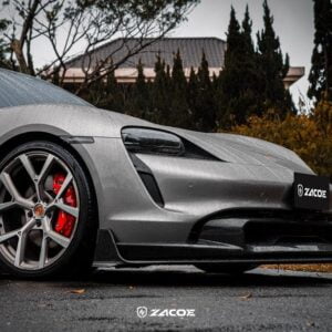 Buza fata front lip fibra carbon Porsche Taycan ZACOE
