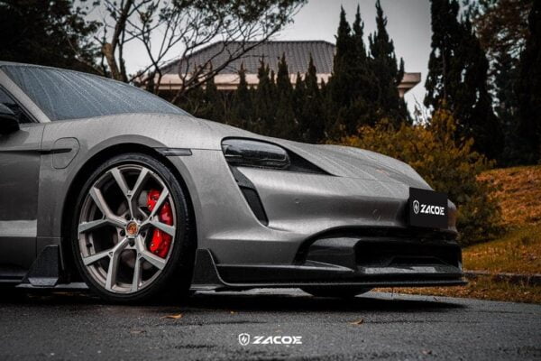 Buza fata front lip fibra carbon Porsche Taycan ZACOE