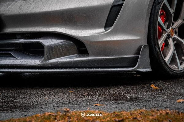 Buza fata front lip fibra carbon Porsche Taycan ZACOE