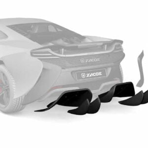 Elemente difuzor spate fibra carbon Mclaren 650S ZACOE