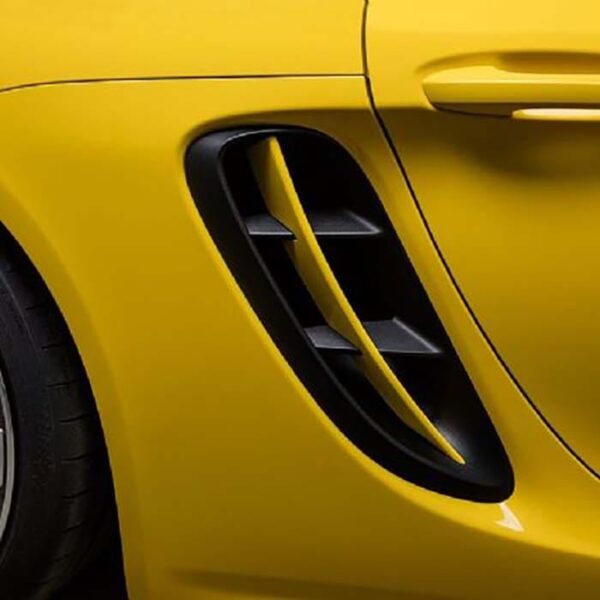 Grile admisie aer laterale fibra carbon Porsche Boxster/Cayman 718 Techart