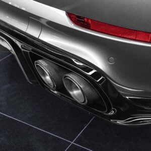 Tips evacuare titan Porsche Cayenne Turbo E3 9YA fibra carbon Techart