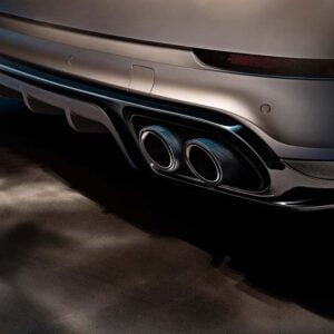 Tips evacuare titan Porsche Cayenne Turbo E3 9YA fibra carbon Techart