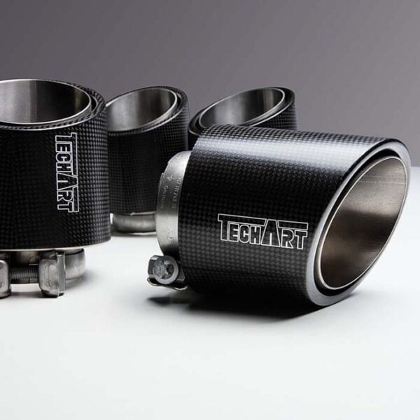 Tips evacuare titan Porsche Cayenne Turbo E3 9YA fibra carbon Techart