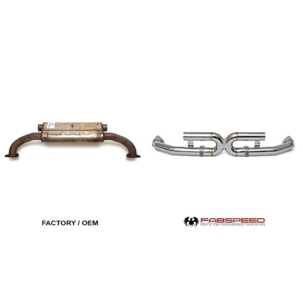 Toba centrala Porsche 997.2 Carrera Bypass X-pipe Fabspeed