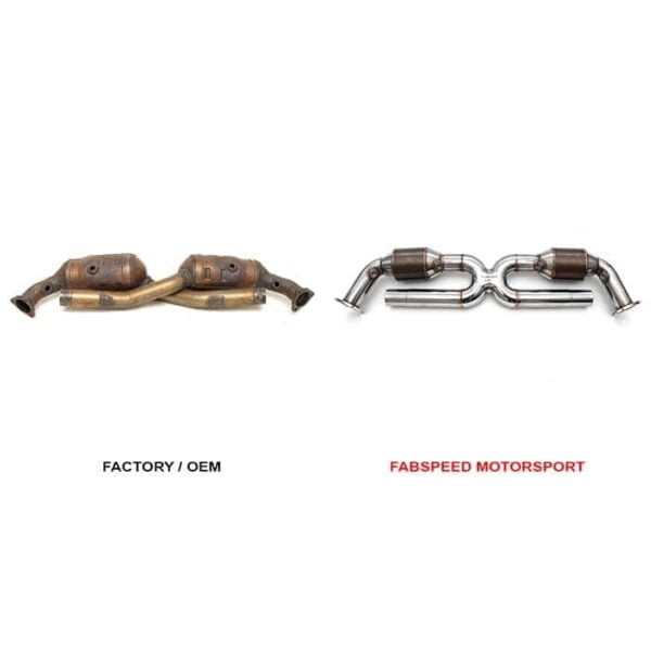 Toba centrala X-Pipe Porsche 996 Carrera Convertor Catalizator Sport Fabspeed