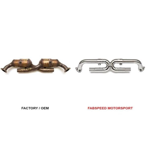 Toba centrala X-Pipe Porsche 997 Carrera Cat Bypass Fabspeed